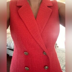 Women’s Jason Wu coral sleeveless blazer dress in coral color.  NWT Sz S